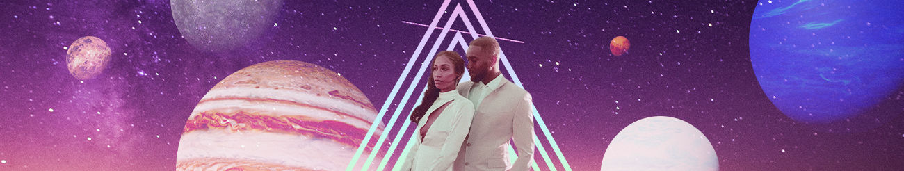 couple in space