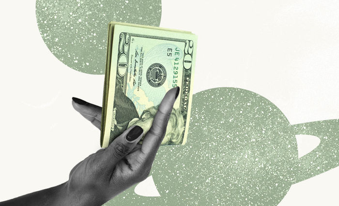 money in hand