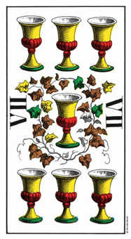 Seven of Cups Tarot card in Swiss (1JJ) Tarot deck