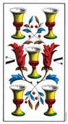 Five of Cups Tarot card in Swiss (1JJ) deck