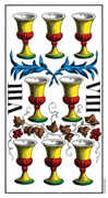 Eight of Cups Tarot card in Swiss (1JJ) deck
