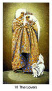 The Lovers Tarot card in Cat People deck