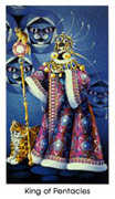 King of Coins Tarot card in Cat People deck
