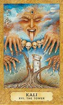 The Tower Tarot card in Chrysalis Tarot deck