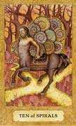 Ten of Wands Tarot card in Chrysalis deck