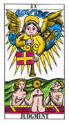 Judgement Tarot card in Classic deck