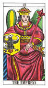 The Empress Tarot card in Classic deck