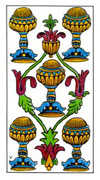 Five of Cups Tarot card in Classic deck
