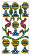 Seven of Cups Tarot card in Classic deck