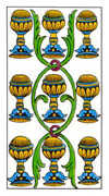 Nine of Cups Tarot card in Classic deck