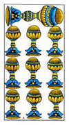 Ten of Cups Tarot card in Classic deck