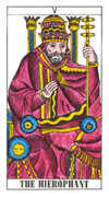 The Hierophant Tarot card in Classic deck