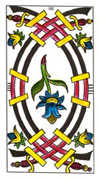 Four of Swords Tarot card in Classic deck