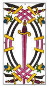 Five of Swords Tarot card in Classic deck