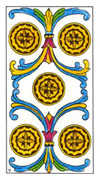 Five of Pentacles Tarot card in Classic deck