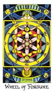 Wheel of Fortune Tarot card in Cosmic Tarot deck