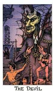 The Devil Tarot card in Cosmic Tarot deck