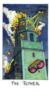 The Tower Tarot card in Cosmic deck
