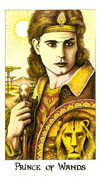 Prince of Wands Tarot card in Cosmic deck