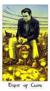 Eight of Cups Tarot card in Cosmic deck