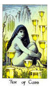 Ten of Cups Tarot card in Cosmic deck