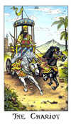 The Chariot Tarot card in Cosmic deck