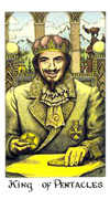 King of Coins Tarot card in Cosmic deck