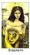 Strength Tarot card in Cosmic deck
