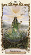 Temperance Tarot card in Fantastical Creatures deck