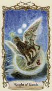 Knight of Wands Tarot card in Fantastical Creatures deck