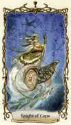 Knight of Cups Tarot card in Fantastical Creatures deck