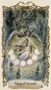 King of Swords Tarot card in Fantastical Creatures deck