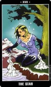 The Star Tarot card in Fradella Tarot deck