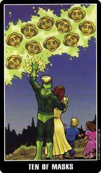 Ten of Cups Tarot card in Fradella Tarot deck