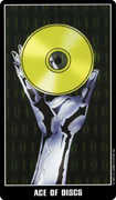 Ace of Coins Tarot card in Fradella deck