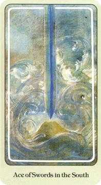 Ace of Swords Tarot card in Haindl Tarot deck