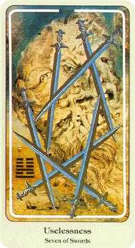 Seven of Swords Tarot card in Haindl Tarot deck