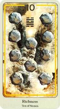 Ten of Coins Tarot card in Haindl Tarot deck