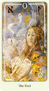 The Fool Tarot card in Haindl deck