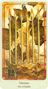 Six of Wands Tarot card in Haindl deck