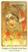 Daughter of Wands Tarot card in Haindl deck