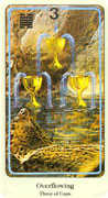 Three of Cups Tarot card in Haindl deck
