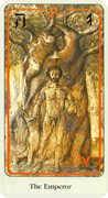 The Emperor Tarot card in Haindl deck