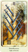 Eight of Swords Tarot card in Haindl deck
