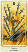 Nine of Swords Tarot card in Haindl deck
