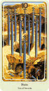 Ten of Swords Tarot card in Haindl deck