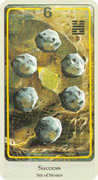 Six of Coins Tarot card in Haindl deck