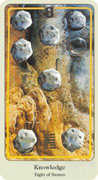 Eight of Coins Tarot card in Haindl deck