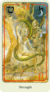 Strength Tarot card in Haindl deck