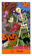 Death Tarot card in Halloween deck